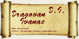 Dragovan Ivanac vizit kartica